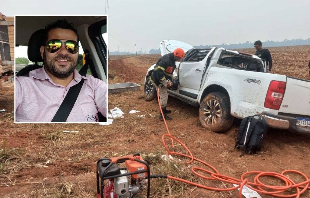 Empresário morre após caminhonete capotar em barranco da MT-170 | RDNEWS - Portal de notícias de MT
